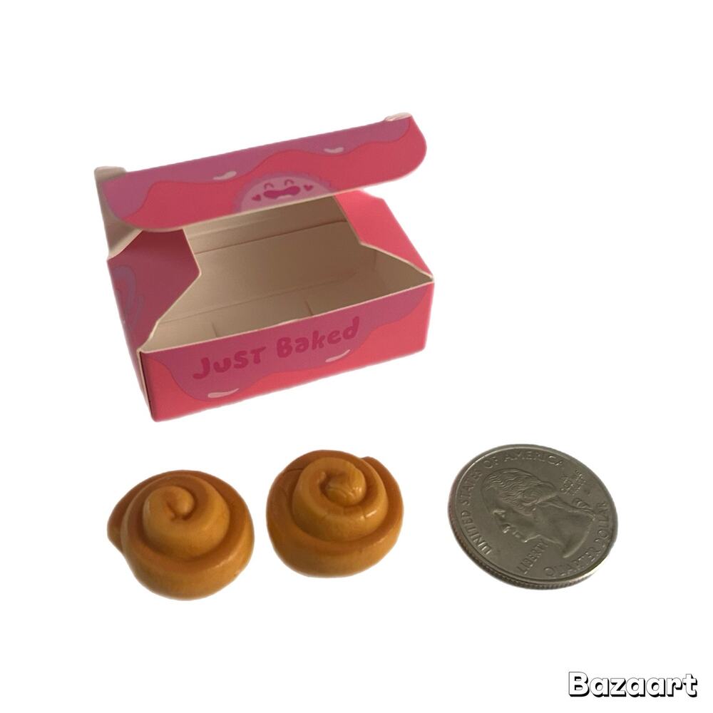 Miniverse Make It Mini Mini Box of Two Cinnamon Rolls New